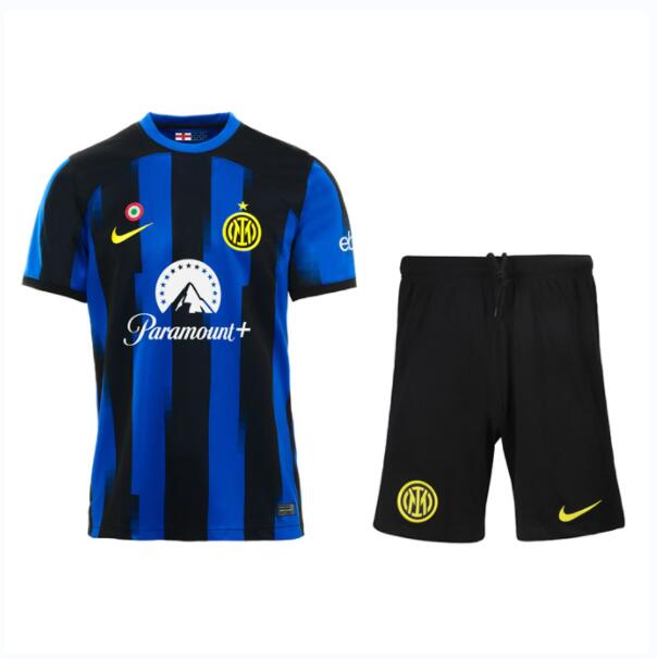 Inter Milan Home Soccer Kit 2023/24 Kids